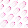 24Pz Unghie Finte Press-on Quadrate Unghie Finte Adesive Design Francesi Unghie Finte Unghie Artificiali Regali per Donne e Ragazze