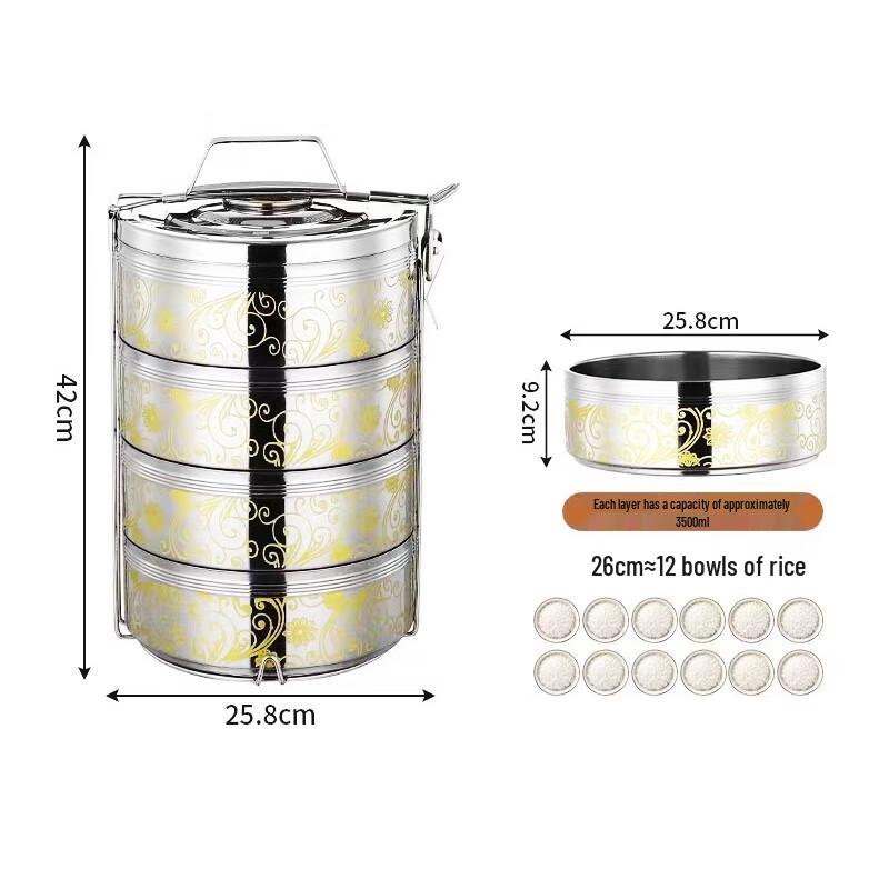Anvelo J47 4-Layer Stainless Steel Insulated Lunch Box