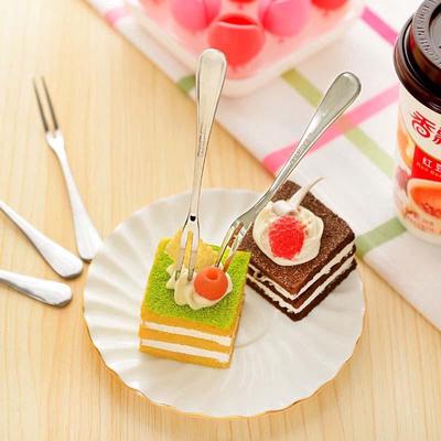 4 stücke Cocktail Dessert Gabel Verkostung Edelstahl Vorspeise Kuchen Obst Gabel Neue