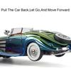 1:24 Scale 500K 300SL Vintage Car Toy Model Metal Diecast Music Light Pull Back Electric-plated Vehicles Models Collection Gifts