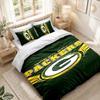 Bettwäsche-Set 1 Bettbezug 2 Kissenbezüge Green Bay Packers Aufdruck Schlafzimmer Heimdekoration