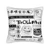 Orange Frutiger Aero Person Pillowcase Polyester Cushion Cover Decorative  Pillow Case Cover Home Square cm