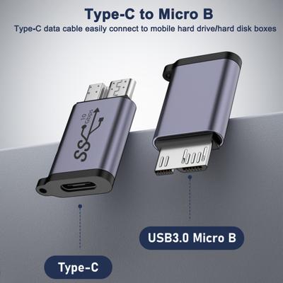 Adapters Micro USB To Adapter High-Speed Compatibility with Data Transfer External Hard Drives Adapters Type-C Mobiles