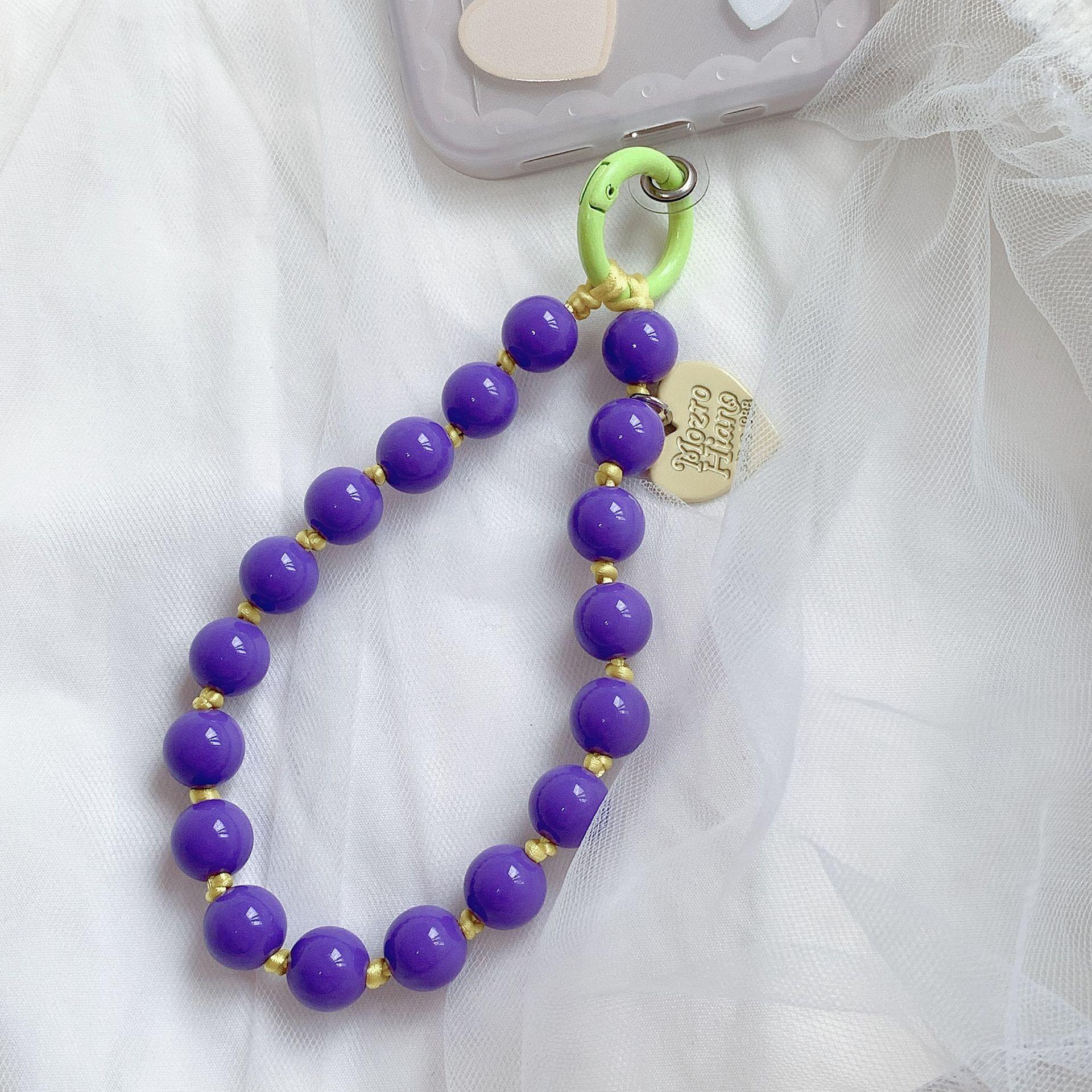 Разноцветная цепочка для мобильного телефона из бусин  Разноцветная узловая цепочка для наушников  Короткая цепочка  Ремешок для мобильного телефона против потери  Аксессуары для мобильного телефона