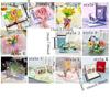 Foldable Holiday Greeting Card Paper Invitation Cards Creative Pop-Up Greeting Card  Mid-Autumn