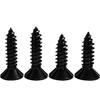 Black Zinc Plated Hardened Carbon Steel Cross Countersunk Head Self-Tapping Wood Screw (M2-M6)