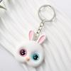 Cute Bunnies Keychain 3D Cartoon Cat Keychain Ribbt Keychain Gift Easy To Carry