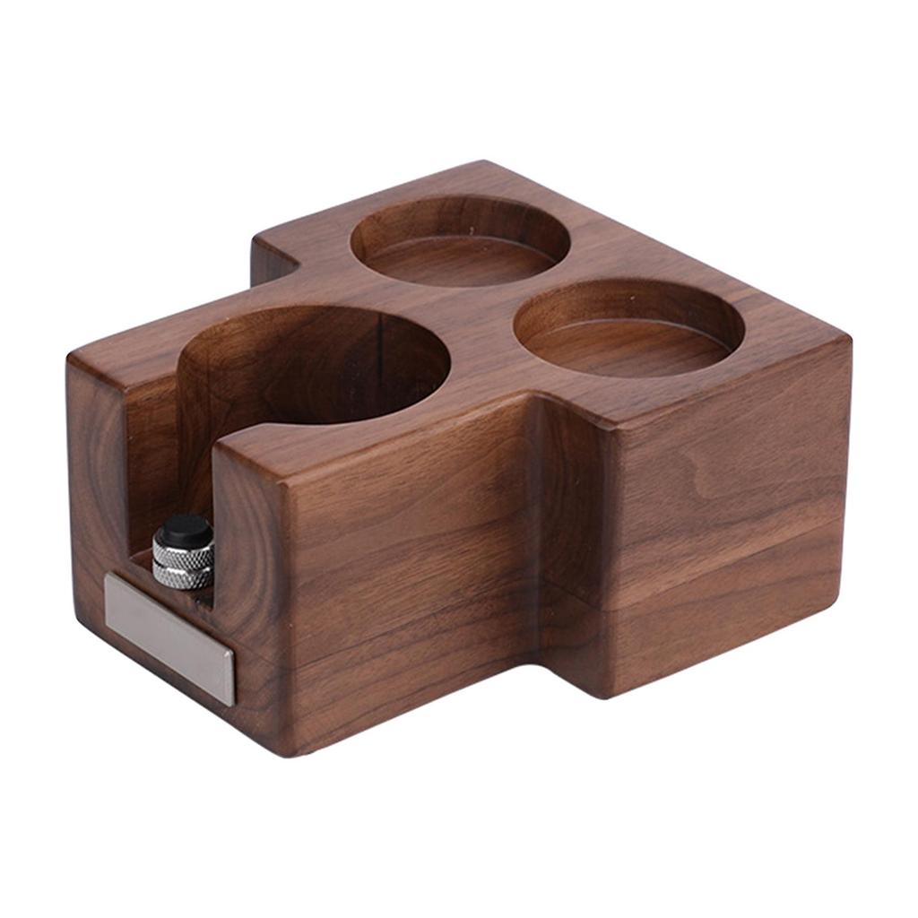 Station Espresso Tamper Holder Anti-Slip Coffee for Home , Triangular 51 53MM