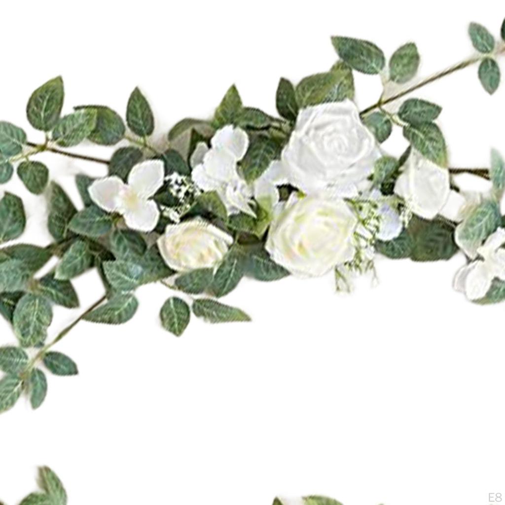 2pcs Wedding Aisle Chair Decorations, Artificial Rose Floral Back Flower Pew Flowers