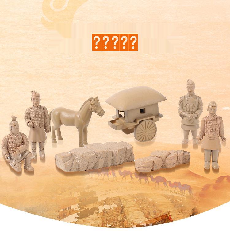 Antique Terracotta Army Miniature Resin Ornament