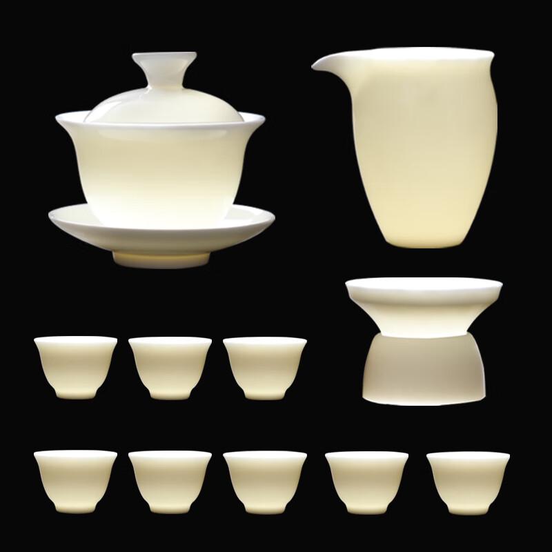 Chinese White Porcelain Gongfu Tea Set