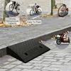 1pc Curb Ramp 50x27x7cm Portable Curb Ramp,Heavy Duty Threshold Ramp Curb Ramp Suitable for Doorway Wheelchair Bike