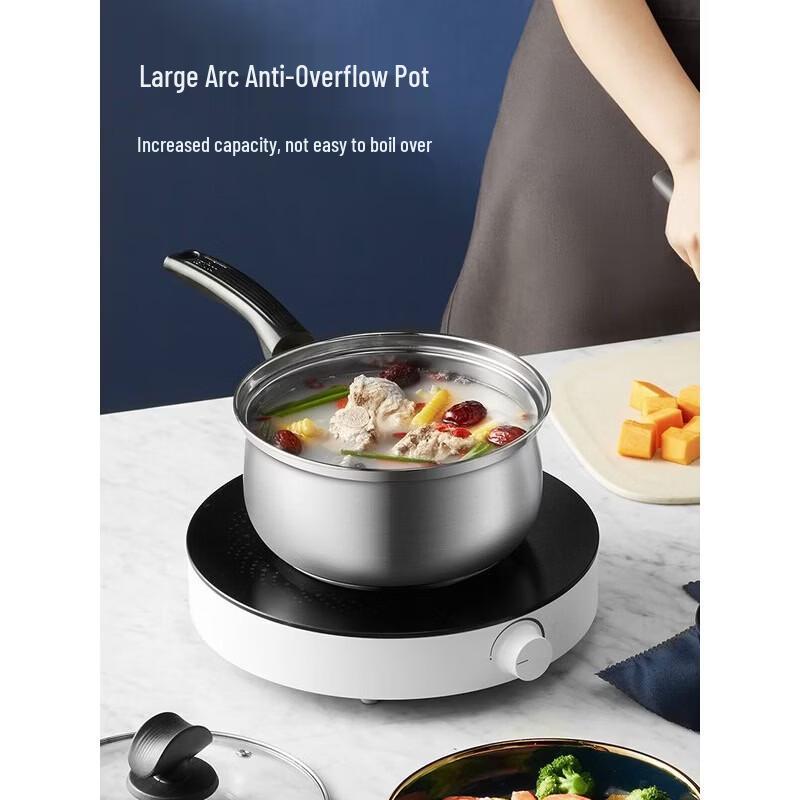 COOKER KING 304 Stainless Steel Saucepan with Steamer