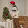 Simpeulleteulo Sr_Fair Isle Ivory Cable Knit Sweater