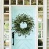 Front Door Wreath Seasonal Decor Spring Decor 40cm Beautiful Olive Leaves Wall Hanging Garland Indoor Wall Decor