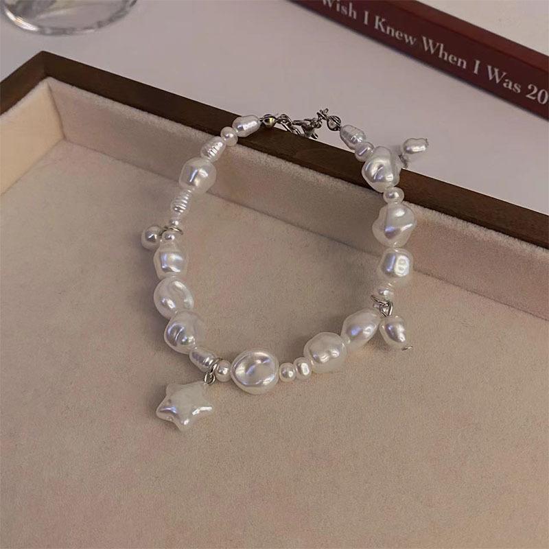 Mercury's French Retro Style Pearl Bracelet Light Luxury Niche Design High-end Exquisite Versatile Beaded Jewelry