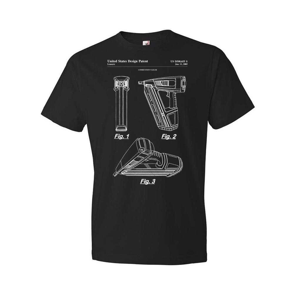 Nail Gun Shirt Contractor Gifts Tool Shed Tee Carpentry Shirt Woodworking Gift XXXL