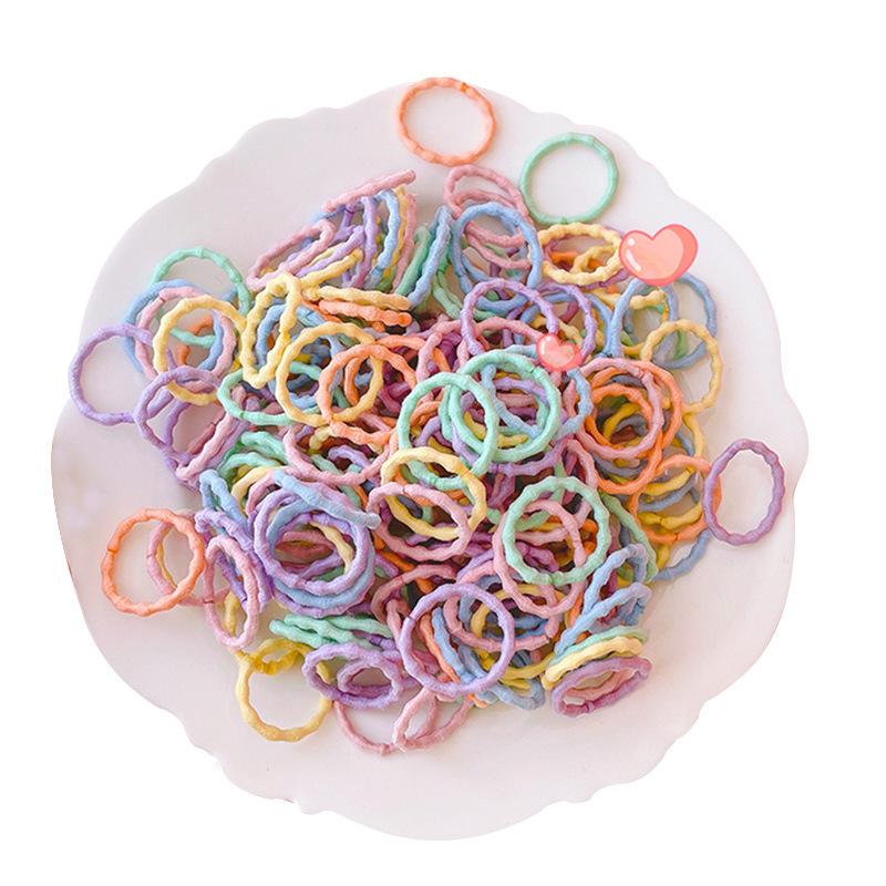 100 Boxed Tied Thumb Hair Rings, No Hair Pins, Baby, Children'S Hair Accessories, Rubber Bands, High Elasticity