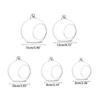 Simple Glass Transparent Hanging Vase Creative 6/8/10/12/15cm Succulents Plant Ball Container Flower Pot Home Decoration
