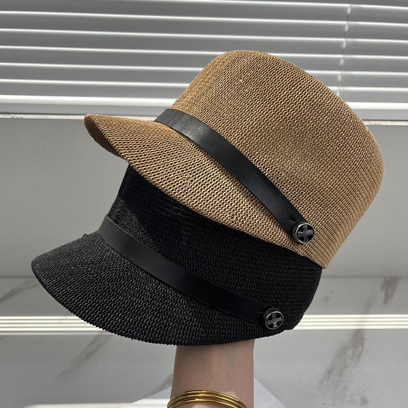 New hollow breathable cap women's summer outdoor seaside visor casual versatile sunscreen hat equestrian hat