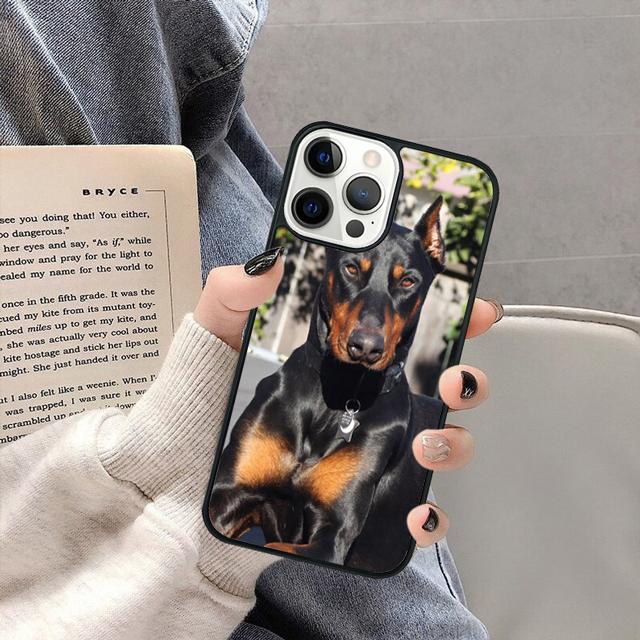 Doberman Pinscher Dog Phone Case Cover for iPhone 17 Air 16 16e 15 13 14 11 12 Pro Max Plus Coque Fundas Shell