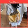 Street Style Duffle Shoulder Bag With Nylon Material And Large Capacity For Casual Outings
