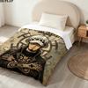Custom Name,Trafalgar Law Printed Flannel Blanket, soft throw for bedroom sofa, washable, Christmas present, great gift.