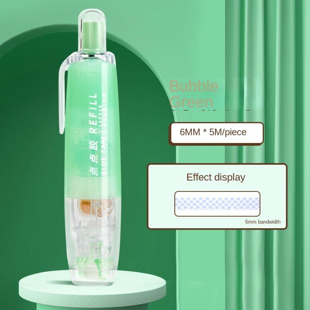 Press-type Dispensing Glue Eraserable Double-Sided Glue Portable School Supplies  Students