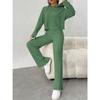 Herfst en Winter Casual Gebreide Set met Lange Mouwen, Dames Hoodie, Losse Broek Tweedelige Set