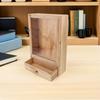 Wooden Specimen Display Box Sturdy Solid Wood Frame Clear Window Shadow Box for Insect Collections Butterfly Exhibits Dried