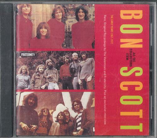 

CD BON SCOTT VALENTINES FRATERNITY Early Years SEECD247 SEE FOR MILES 198 UK Rock Used