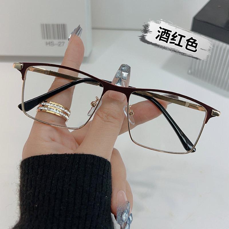 New Fashion Multifocal Business Glasses: Metal Frame, Anti-Blue Light, Optical Reading Frames