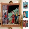 Comic S-Spirou F-Fantasio Throw Soft Flannel Blanket For Bed Bedroom Sofa Picnic Throw Skin-Friendly Breathable Gift Cover