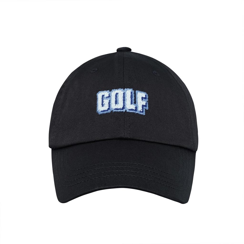 LOLONG Golf Needlepoint Hat (Black)