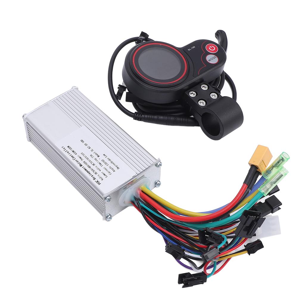 36V 48V 60V 450W 500W Sine Wave Brushless Speed Controller Aluminum Alloy Low Noise SL100 LCD Color Display for