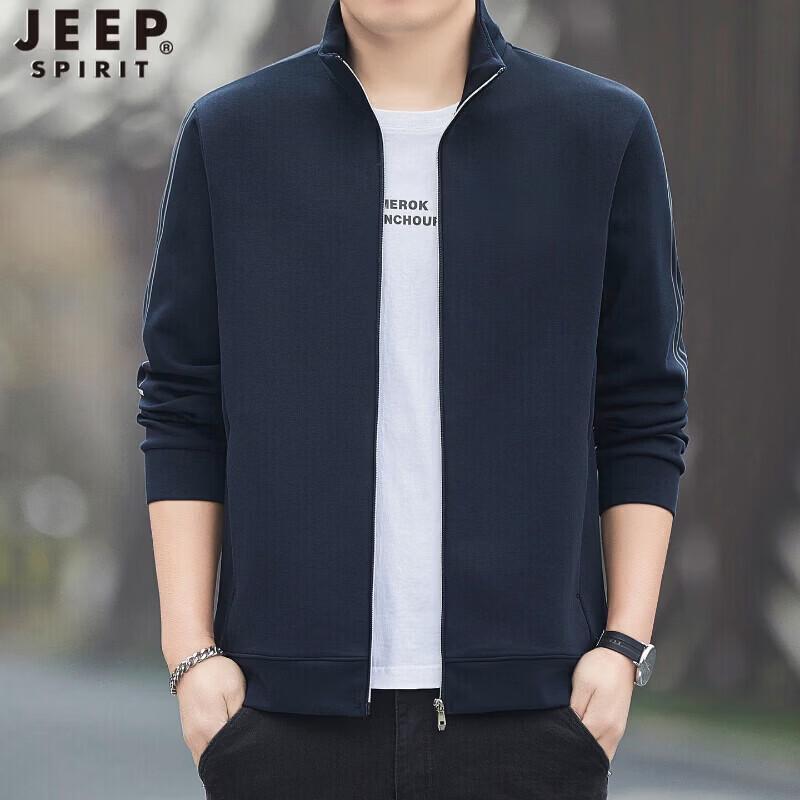 JEEP SPIRIT Men s Casual Zip-Up Sweatshirt Jacket XL