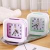 Simple Small Table Clock With Night Light Bedside Clock Fashion Lazy Alarm Clock  Gift