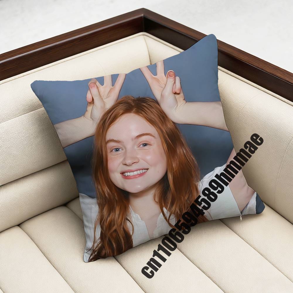 For Cool Funny SSadie Sink Throw Pillow Case Sham Xcm Xcm Square Bedroom Pillowcase Cushion Cover