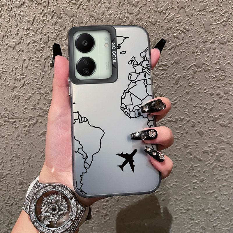 Schutzhülle mit Schmetterlingsmuster für Redmi 13C 4G 5G 12C 10C A1 A2 Plus 9 9A 9i Note 10 11 12 für Xiaomi 11 Lite NE Poco X3 NFC Pro Stoßfeste Stoßstangenabdeckung