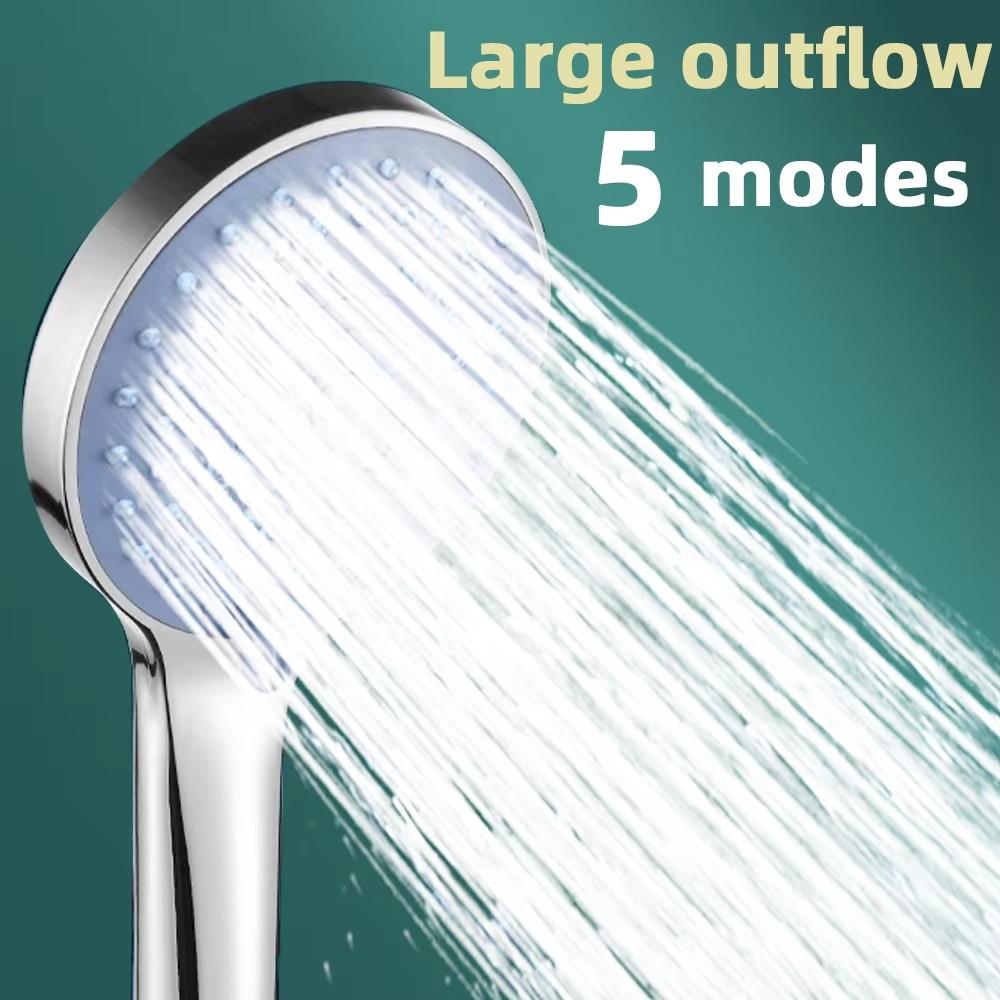 Badkamer Drukhanddouche Pakket Accessoires Douchekop Grote Waterafvoer 5 Modellen Universele Aanpassing Waterbesparend