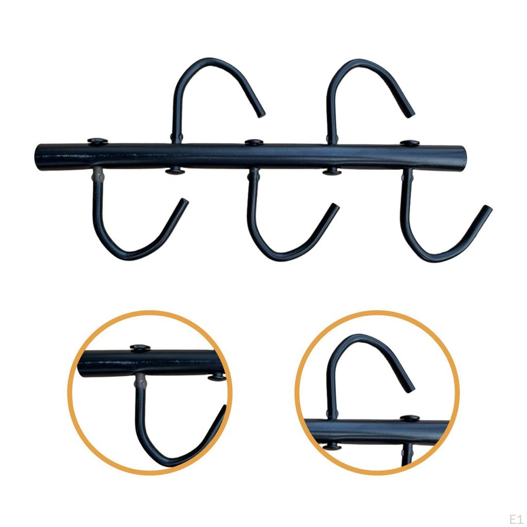 Tack Rack Horse Holder Sundries Organizer Heavy Duty Iron Bridle Hanger with Swivel Hooks for