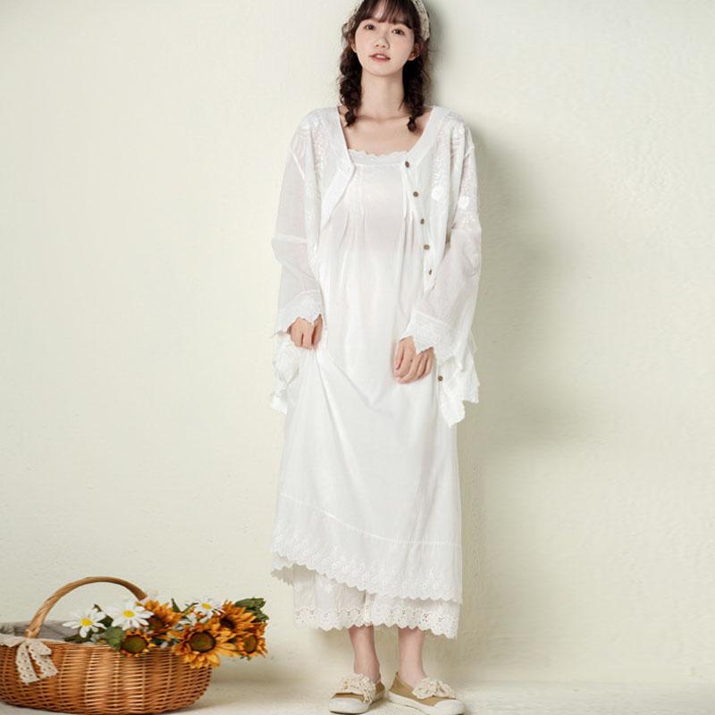Johnature Sommer Japanische Casual Spaghetti Strap Dünne Alle Spiel Kleid Frauen Einfarbig Baumwolle Weibliche Kleider