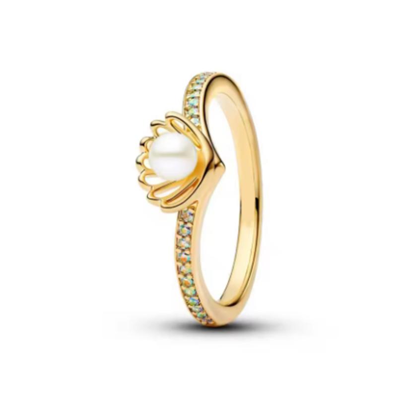 New 925 Silver Plant Bee Flower Women's Ring Suitable for Wedding Parties Wear DIY High Quality Jewelry Gifts