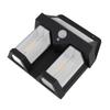 Outdoor Wall Lamp Square 2 Lamps Motion Sensing 3 Modes Solar Powered Waterproof Wall Mounted