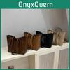 Borsa a Tote Retro Elegante e Versatile per Donna nei Raffinati Toni Nero, Cachi e Marrone