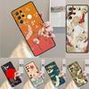 Japanese Cranes Art Silicone Phone Case For Samsung Galaxy note 10 pro S26 S25 S24 S23 S22 S21 Plus S25Ultra Capa Cover