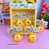 12 Stück/Vollkarton Smiley Gesicht Käse Squishy Spielzeug mit Aufhängekarte, Mehlgefüllt Langsam Aufgehend Dehnbar Fidget, Dekompression Stress
