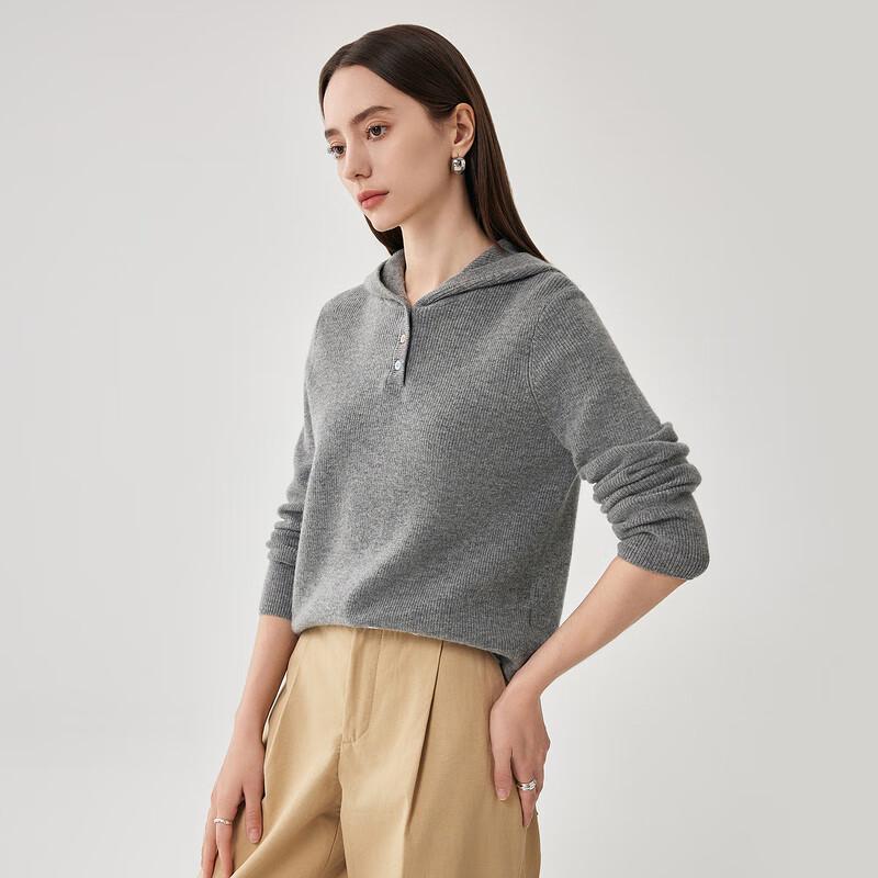 Zhaojun Women's Thick Hooded Wool Sweater