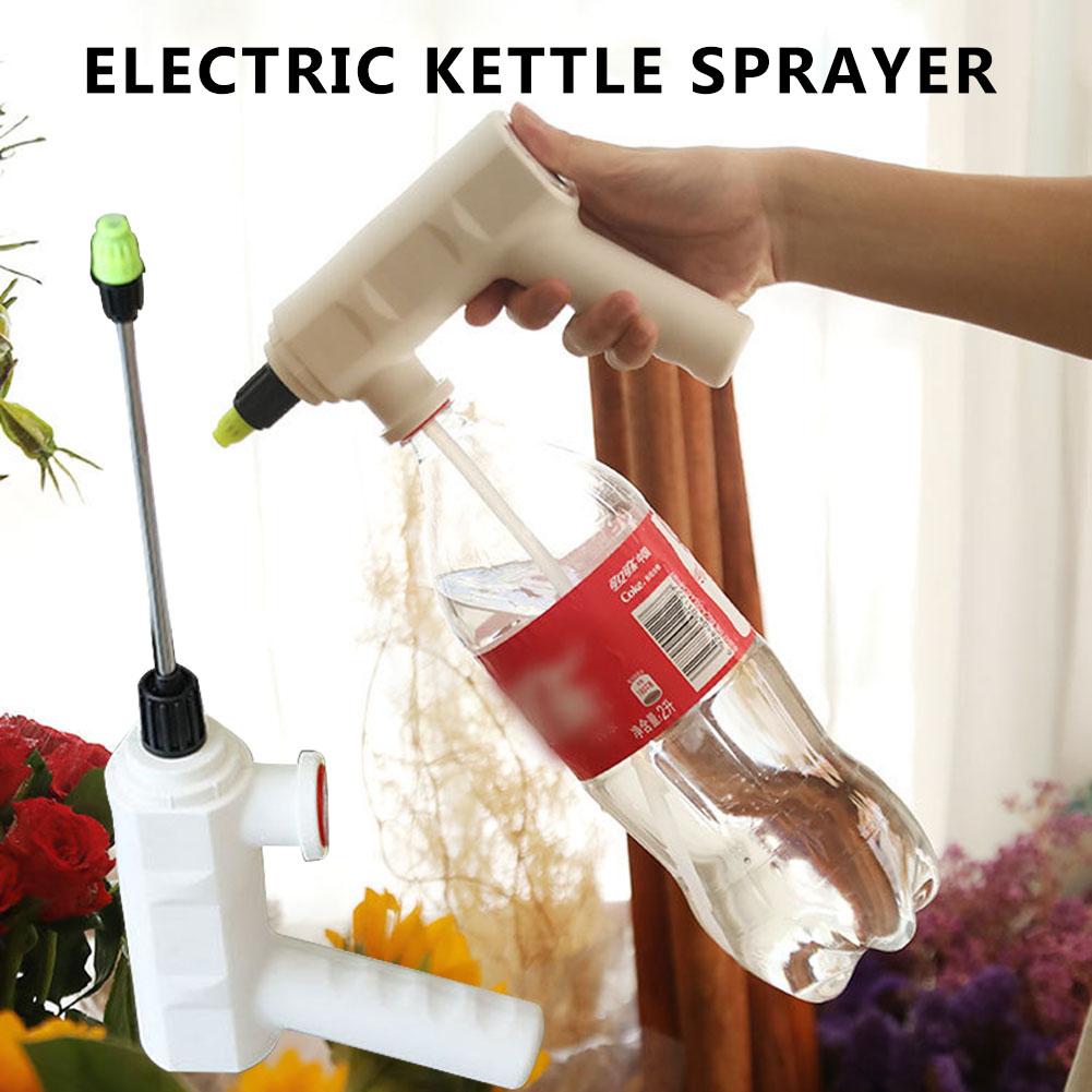 Electric Short +Long Nozzle Spray Can Head Electric Plant Spray Bottle Watering Fogger USB Home Garden Sprayer Machine