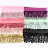 10 Yards Sequins Material Lace Ribbon 20cm Width Glitter Tassels  Party Decoration